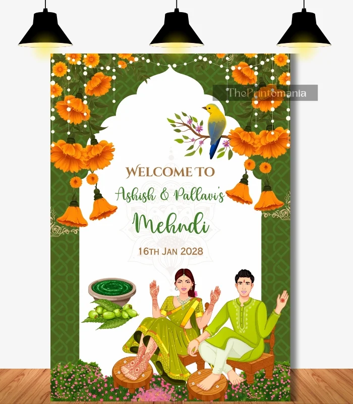 Mehndi welcome sign board