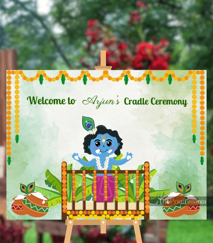 Editable Cradle Ceremony Welcome Sign Editable Cradle Ceremony Welcome Sign